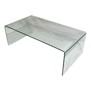 Wonderful Vintage Bent Glass Coffee Table