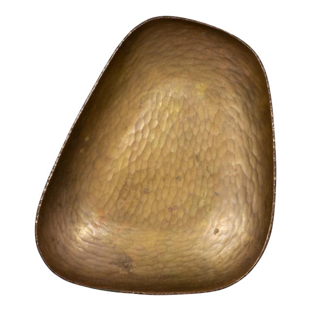 Mid-Century West Berlin, Germany Hammered Copper Dish C.1960 For Sale