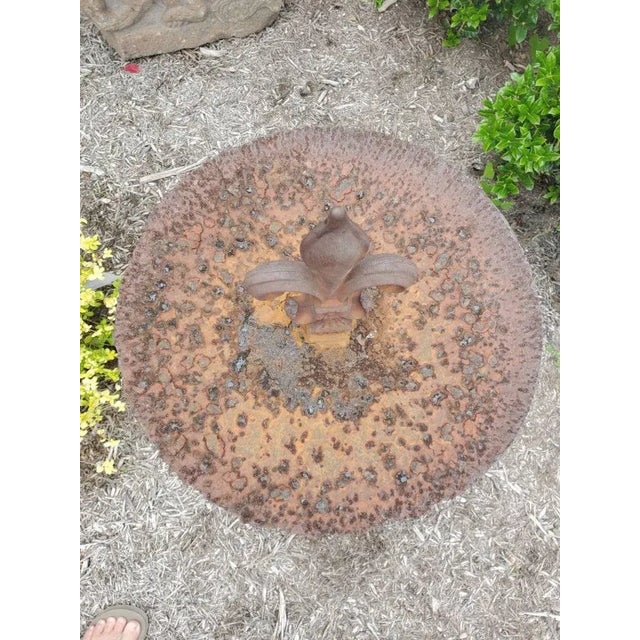 Metal Antique Architectural Salvaged Ironwork Garden Ornament For Sale - Image 7 of 11