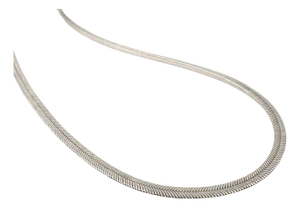 Modernist Snake Chain Necklace Made in 925 Sterling Silver by Carat&her
