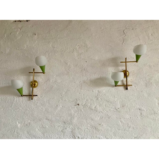 Italian Wall Lamps, 1950s, Set of 2 For Sale - Image 4 of 15