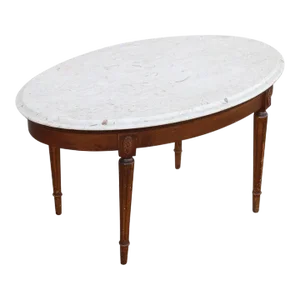 Mid 20th Century Federal Style Marble Coffee Table