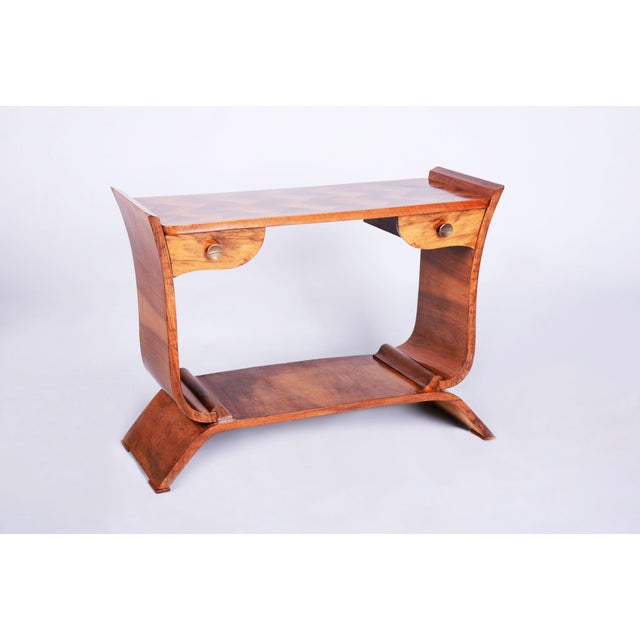 Art Deco Side Table in Walnut, France, 1920s For Sale - Image 15 of 16