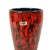 Beautiful vintage red vase featuring a glossy, raised 'Fat Lava' glaze; a Scheurich vase from the ‘Europ Line’ (West...