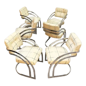 Vintage Chrome Dining Chairs