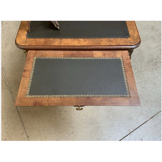 Antique Art Nouveau Desk with Bronze Decorations, 1900 For Sale - Image 4 of 13