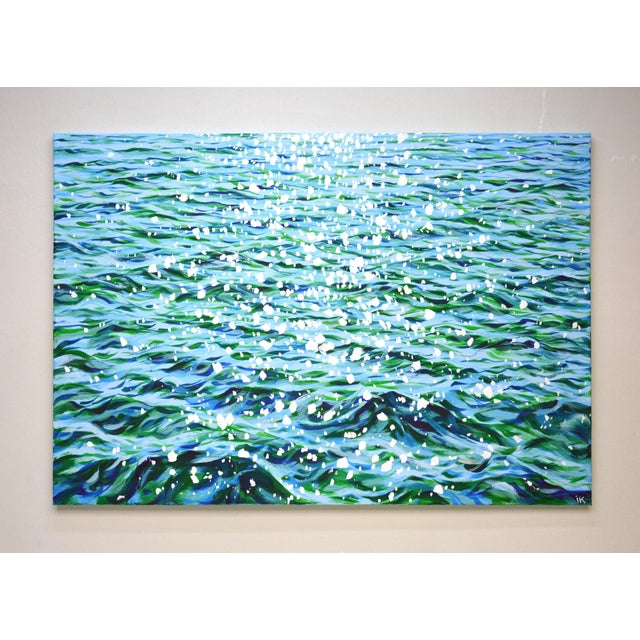 In this acrylic creation, I aimed to capture the mesmerizing play of light across rippling waters, blending Impressionism...