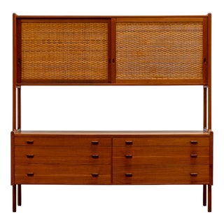 Ry 20 Highboard in Teak by Hans J. Wegner for Ry Møbler, Denmark, 1960s For Sale