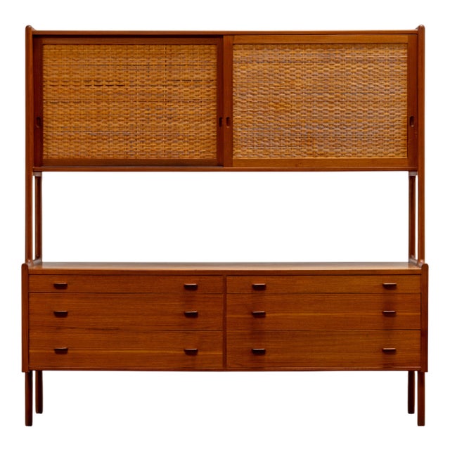 Ry 20 Highboard in Teak by Hans J. Wegner for Ry Møbler, Denmark, 1960s For Sale
