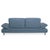Blue Leather Rivoli Three-Seater Sofa with Manual Function from Koinor For Sale - Image 13 of 15