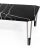 Ionic Square Coffee Table in Nero Marquina Marble by InsidherLand For Sale - Image 4 of 6