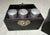 Up for sale is two sets of three antique religious Catholic holy oils stored in a hard case. The holy oils are used in...
