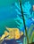 Wood Vintage Monumental Paul Youngblood Original Undersea Oil Tryptic on Canvas For Sale - Image 7 of 12