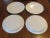White Vintage Dansk Set of 4 White Dinner Plates "Bistro" Pattern Gunnar Cyren For Sale - Image 8 of 9
