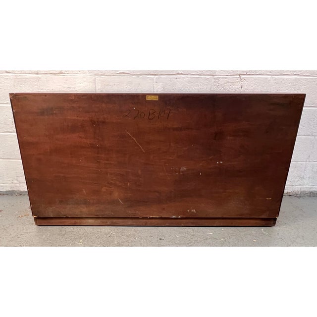 Henredon Circa 60' Mid-Century Walnut Six Drawer Lowboy Dresser For Sale - Image 18 of 18