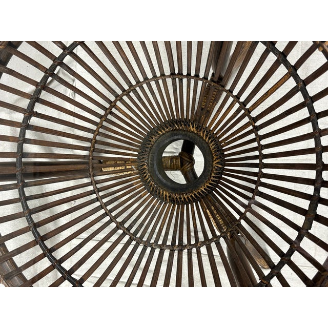Franco Albini 1950s Pair of Franco Albini "Fish Trap" Tables With Original Glass For Sale - Image 4 of 8