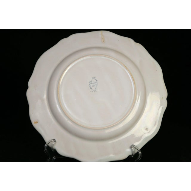 Late 19th Century Antique 19th C. Lille Faience Tavern Plate, France For Sale - Image 5 of 6