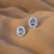 Metal Natural Sapphire Diamond Earrings 14k White Gold 1.68 TCW Certified For Sale - Image 7 of 15