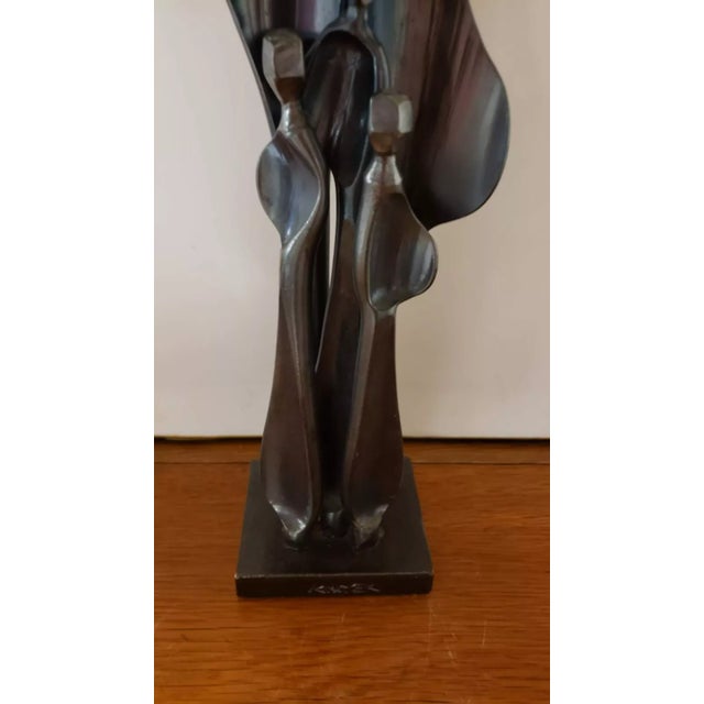 Boris Kramer “Family With Three Children” Steel Sculpture (20th Century) For Sale - Image 4 of 9