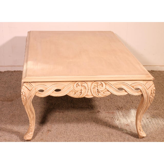 Wood Polychrome Wooden Coffee Table, 1980s For Sale - Image 7 of 13