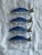 Four blue and white chinoiserie fish chopstick holders. Could also be used for decoration or as an addition to your...