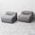 Grey Fabric Armchairs, 1970s, Set of 2 For Sale - Image 9 of 9