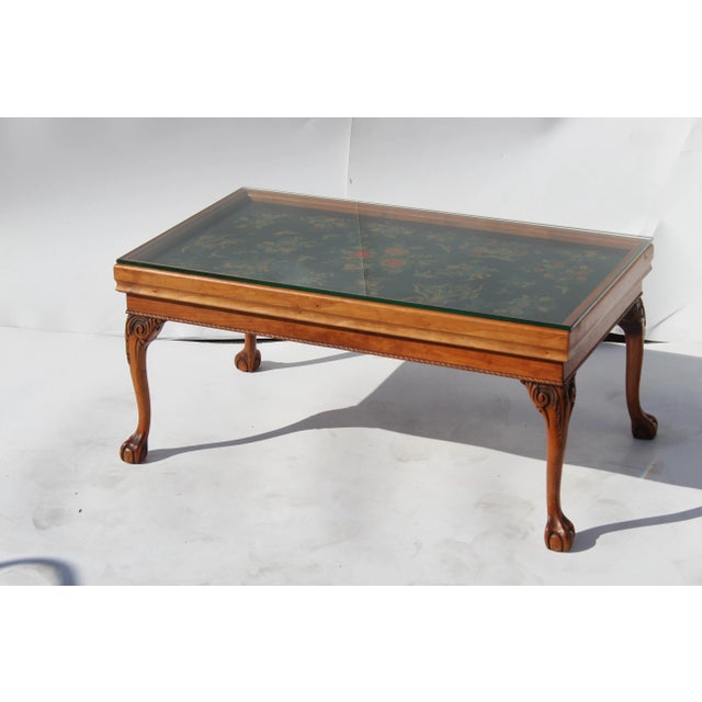 Queen Anne 20th Century English Custom Coffee Table For Sale - Image 3 of 8