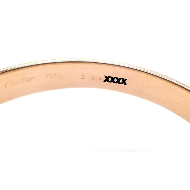 1990s Cartier Trinity Rolling Tricolor Gold Large Model Bangle Bracelet For Sale - Image 9 of 9