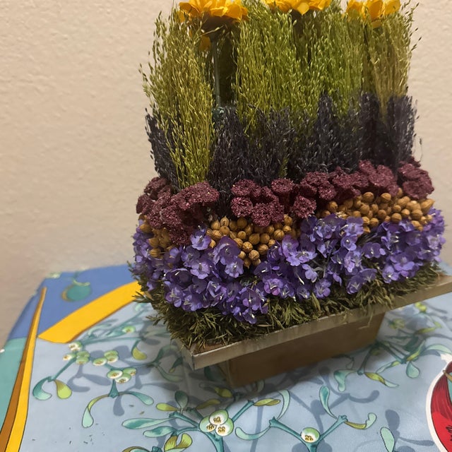 Layered Centerpiece Floral Decor For Sale - Image 4 of 7