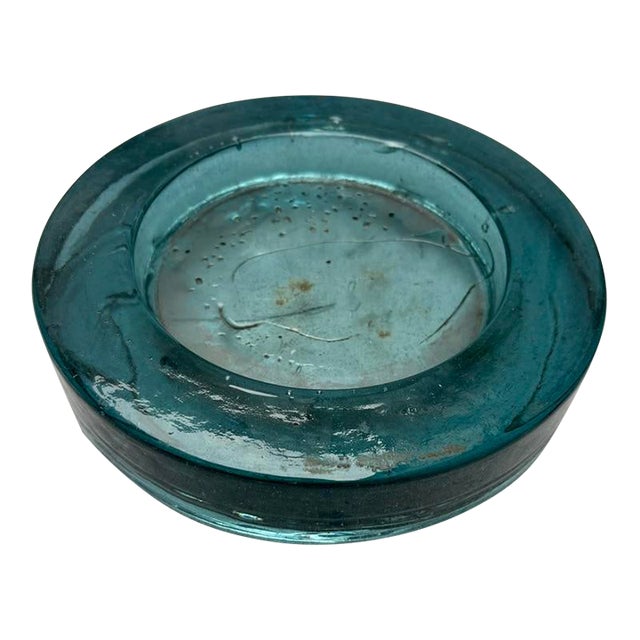 Vintage Art Glass Vessel or Ashtray For Sale