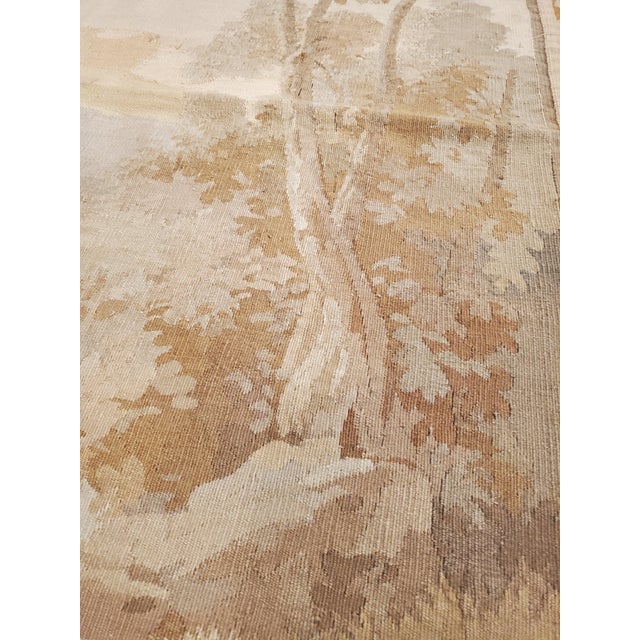 19th Century Aubusson Tapestry, Handmade, Ivory, Taupe, Cream For Sale - Image 13 of 18