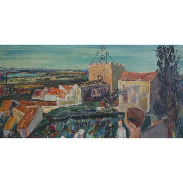 Paul Braig, Le Petit Village, 1950s, Oil on Canvas For Sale - Image 10 of 18