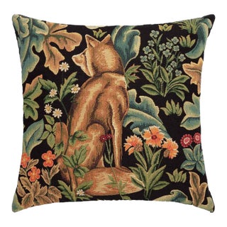 Forest Fox Regular Cushion With Feather Filler - 46x46cm (18"x18") For Sale