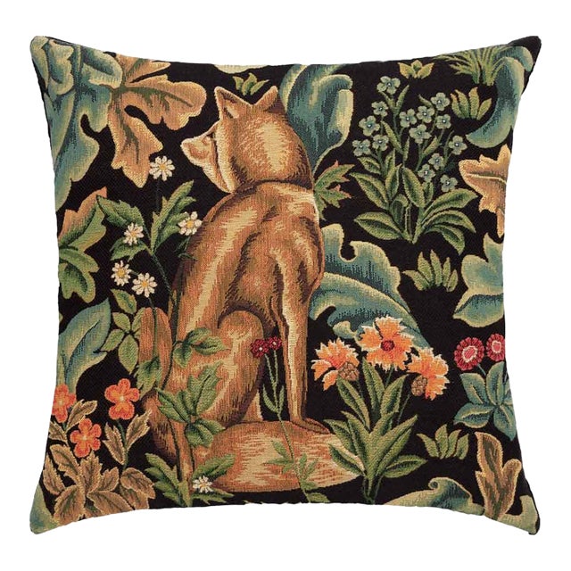 Forest Fox Regular Cushion With Feather Filler - 46x46cm (18"x18") For Sale
