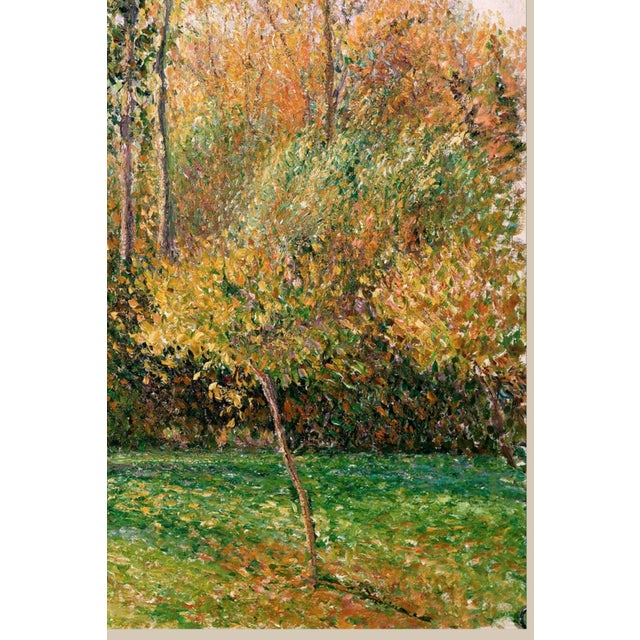 Vintage French Impressionist Art Print – Golden Autumn Trees by Pissarro, 18" X 24" For Sale - Image 9 of 10