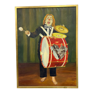 Alexander Borisoff Sascha Oil on Canvas, Framed