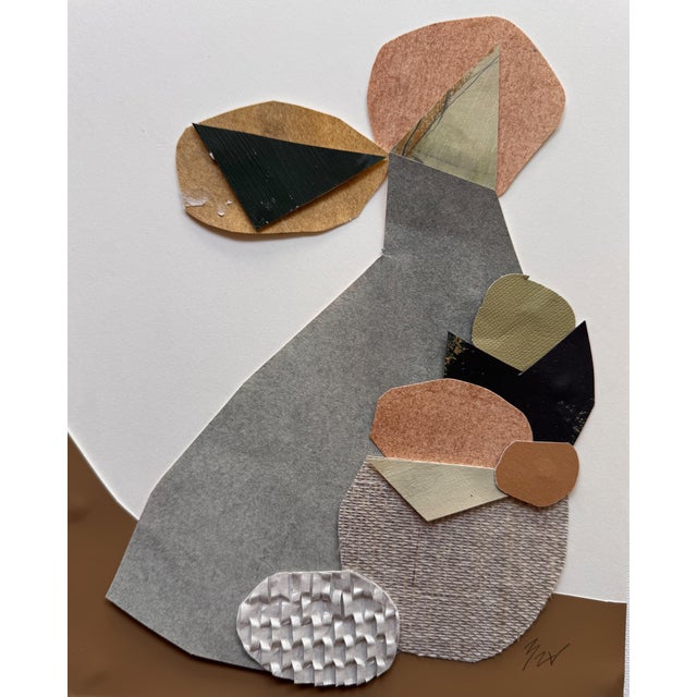 "Vessel 9" Original Mixed-Media Framed Collage on Paper by Zac Woodiel For Sale - Image 10 of 11