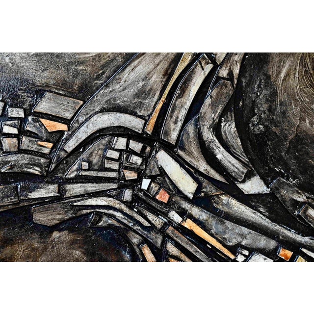 R. Rodenghi, Abstract Relief Painting, 1968, Mixed Media For Sale - Image 6 of 12