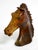 Large Horse Head Sculpture in Brown Soapstone, 1960s For Sale - Image 16 of 18