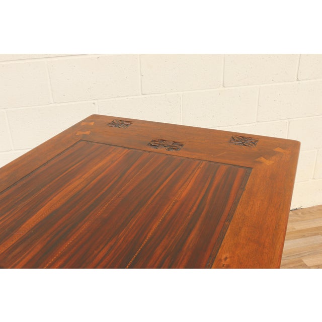 Spanish Baroque Revival Rosewood & Walnut Trestle Dining Table, Circa 1930s For Sale - Image 14 of 18