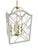 Chinoiserie Large Chippendale or Chinoiserie Faux Bamboo Frettework Lantern For Sale - Image 3 of 14