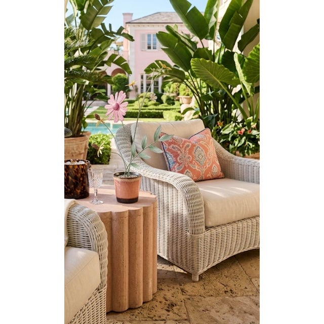 Vintage Italian Hand-Painted Toleware Metal Flowers in Glazed Ceramic Pot For Sale - Image 11 of 11