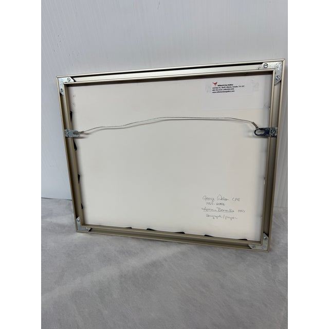 Circa 1990 George Weber Auroras Borealis Watercolor, Signed For Sale - Image 12 of 12