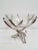 Serving Bowl on Nickel Deer Antler Stand For Sale - Image 12 of 12