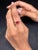 Ruby Red Baguette Cut Ruby Diamond Proposal Ring in 14k Solid Gold Size 7 For Sale - Image 8 of 15