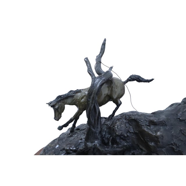 Dan Huber "That Dirty Sob" Western Bronze Sculpture For Sale - Image 10 of 12