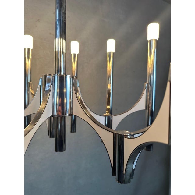 Gaetano Sciolari Vintage Orbit Chandelier by Gaetano Sciolari, 1960s For Sale - Image 4 of 10