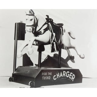 1950's Tusko Charger Kiddie Ride Photograph For Sale