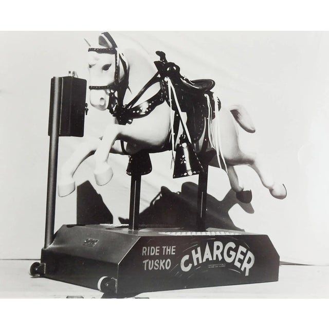 1950's Tusko Charger Kiddie Ride Photograph For Sale
