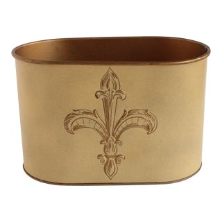 Fleur De Lis Tole Desk Caddy For Sale